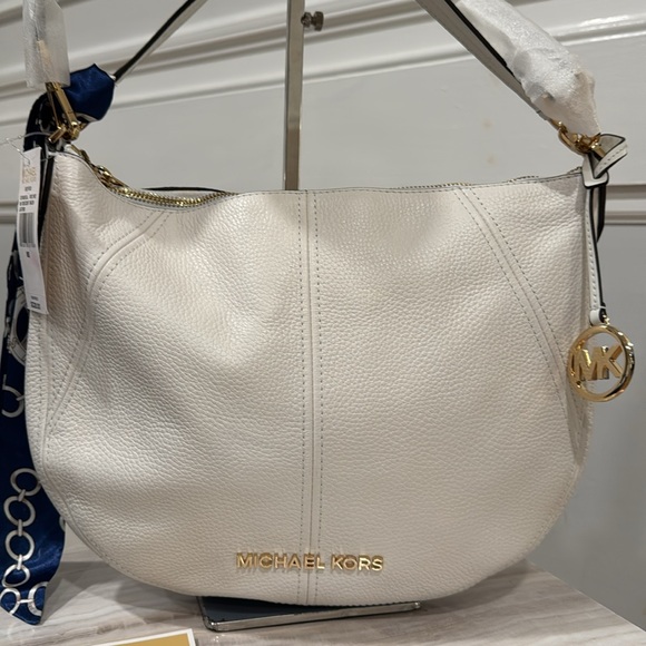Michael Kors Bag Brooke White Hobo NWT - Picture 4 of 17